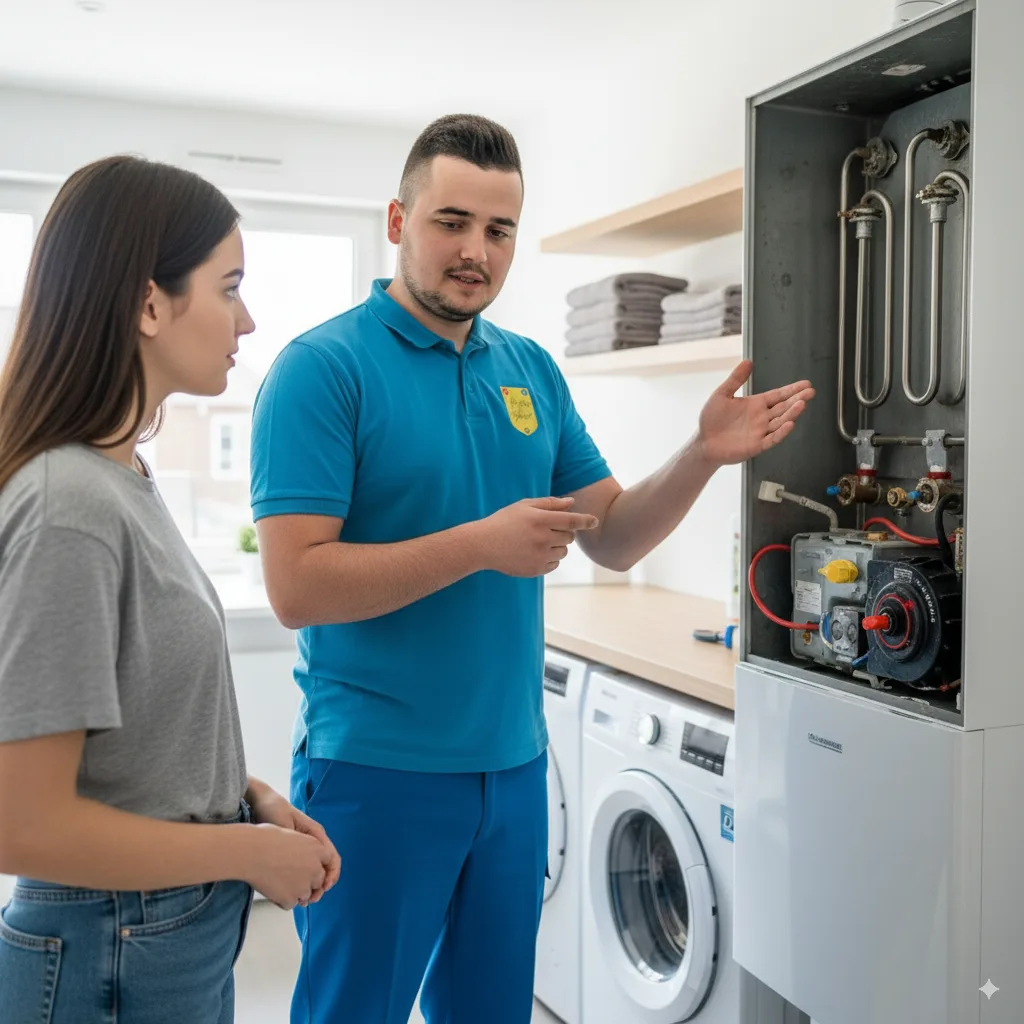 Itinéraire de l'eau dans un chauffe-eau